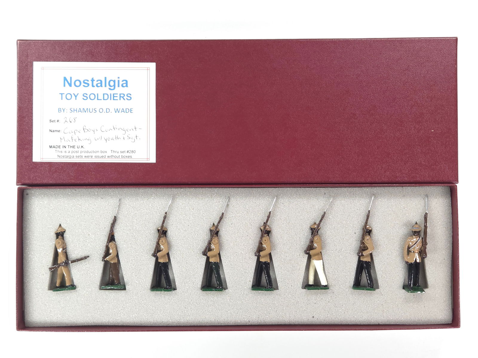 NOSTALGIA MODELS CAPE BOYS CONTINGENT MAFEKING W/ YOUTH & SGT. (1 of 4)