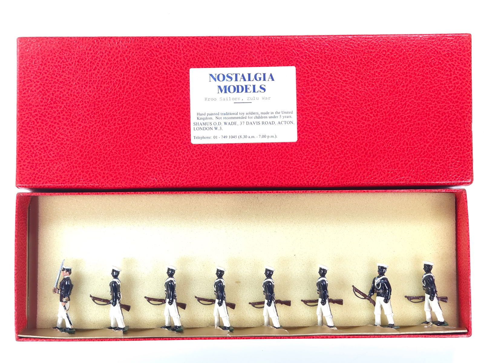 NOSTALGIA MODELS KROO SAILORS, ZULU WAR: REMAINS IN VERY GOOD CONDITION WITH BOX.
