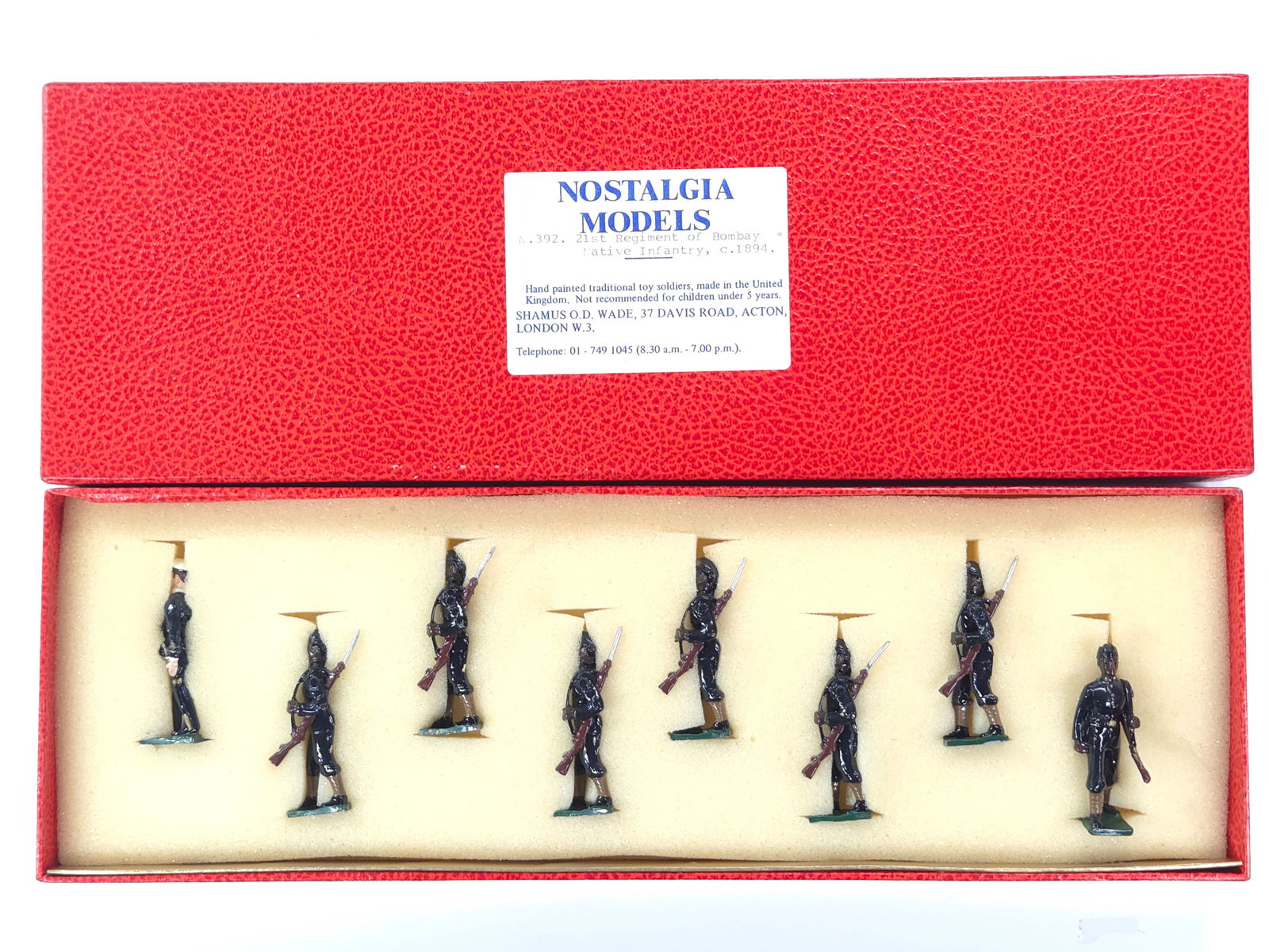 NOSTALGIA MODELS 21 REGT. BOMBAY NATIVE INFANTRY: REMAINS IN VERY GOOD CONDITION WITH BOX.