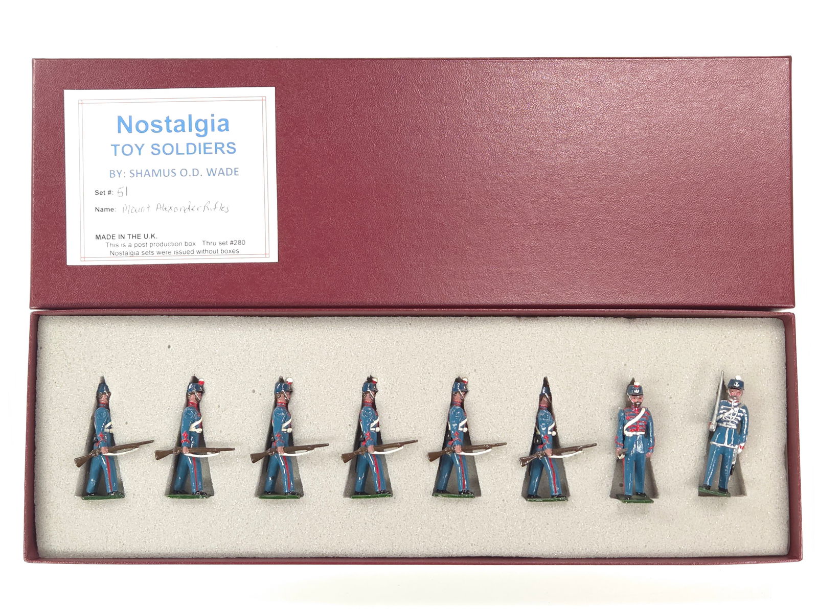 NOSTALGIA MODELS MOUNT ALEXANDER RIFLES: REMAINS IN VERY GOOD CONDITION WITH BOX.