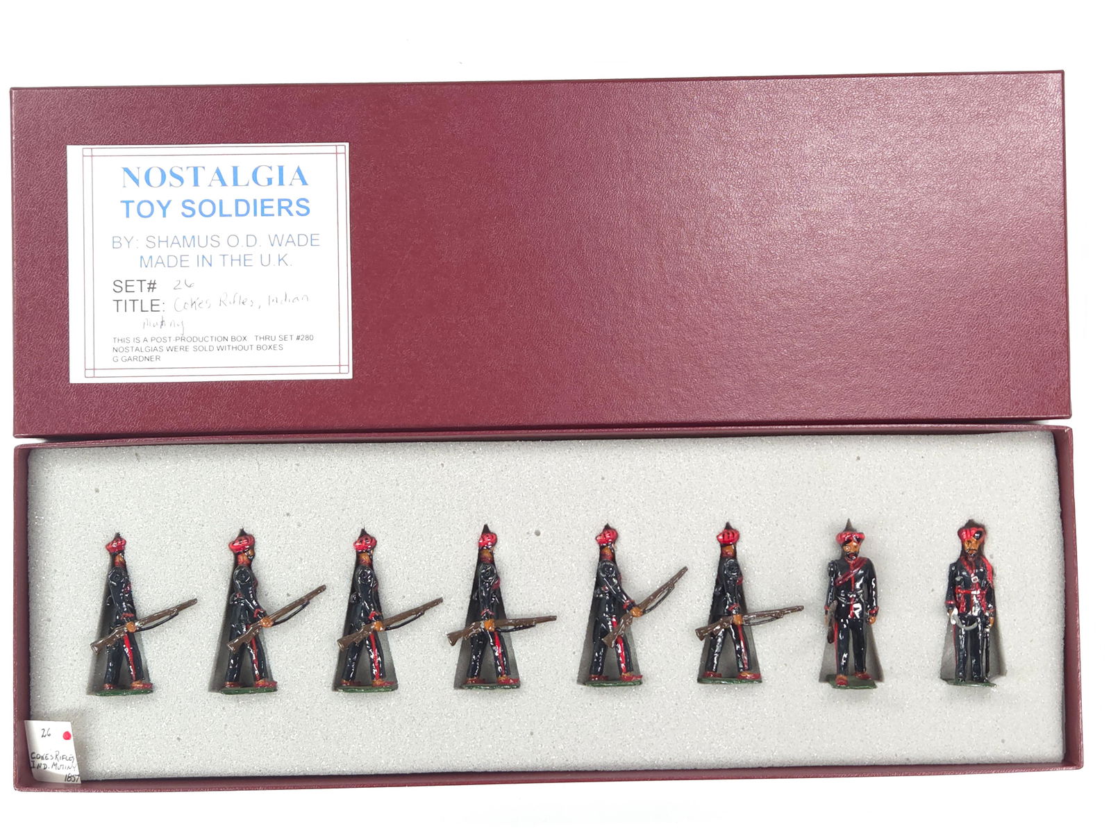 NOSTALGIA MODELS COKE'S RIFLES, INDIAN MUTINY: REMAINS IN VERY GOOD CONDITION WITH BOX.