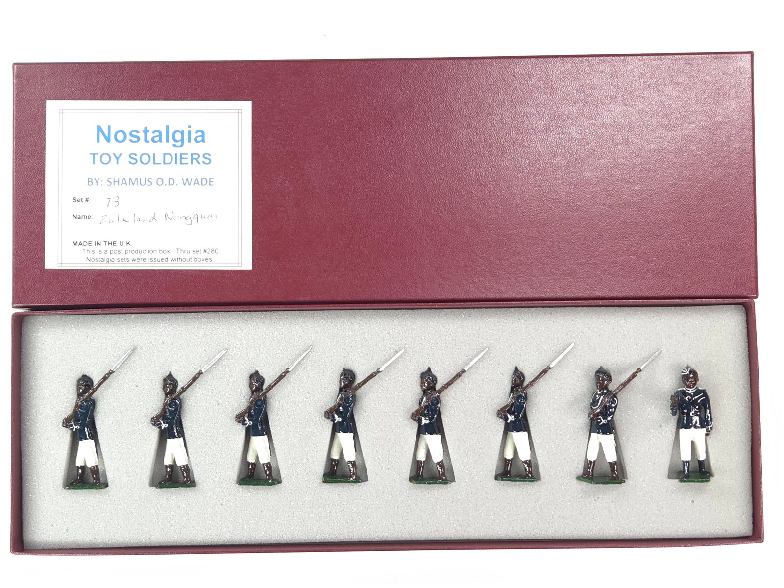 NOSTALGIA MODELS ZULULAND NONGQAI: REMAINS IN VERY GOOD CONDITION WITH BOX.