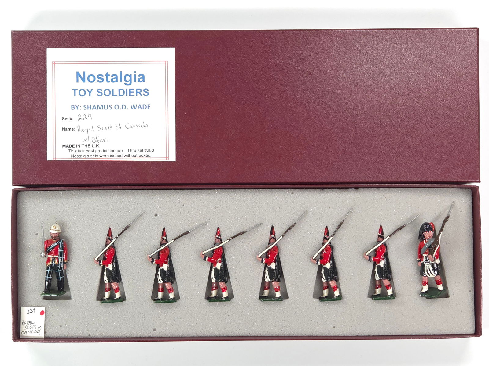 NOSTALGIA MODELS ROYAL SCOTS OF CANADA W/ OFFICERS (1 of 4)