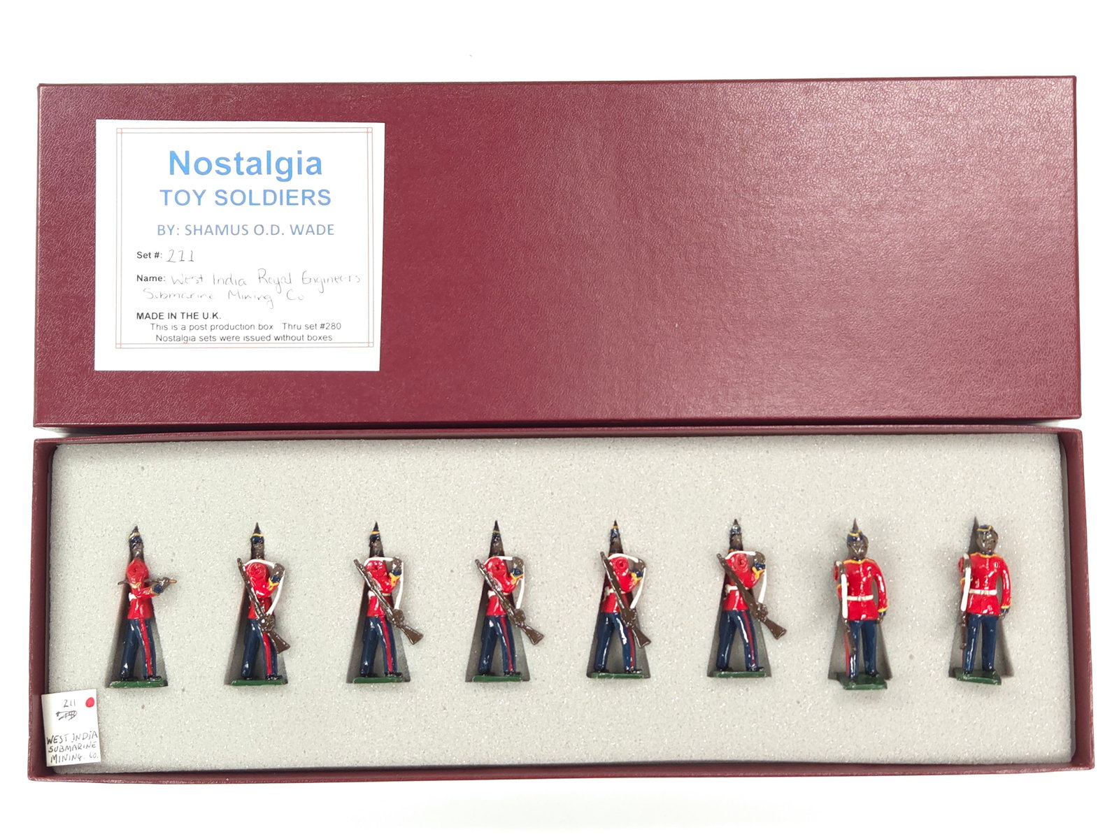 NOSTALGIA MODELS WEST INDIA ROYAL ENGINEERS SUBMARINE MINING CO.: REMAINS IN VERY GOOD CONDITION WITH BOX.