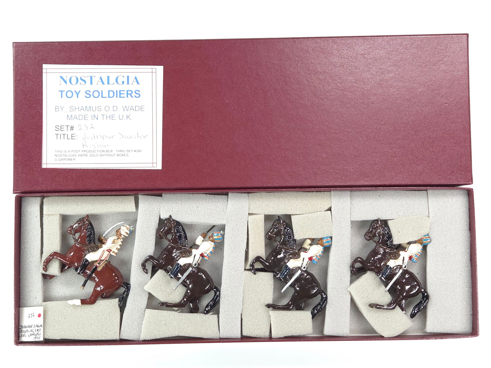 NOSTALGIA MODELS JODHPUR SARVA RISALA LANCERS: REMAINS IN VERY GOOD CONDITION WITH BOX.