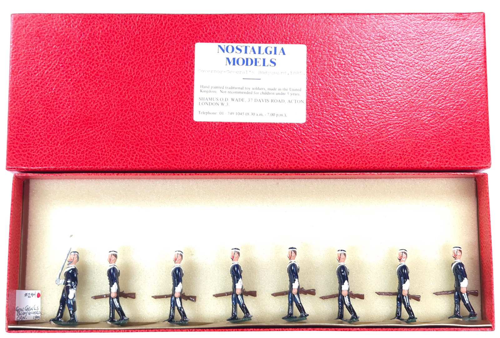 NOSTALGIA MODELS GOVERNOR - GENERAL'S BODYGUARD 1885: REMAINS IN VERY GOOD CONDITION WITH BOX.
