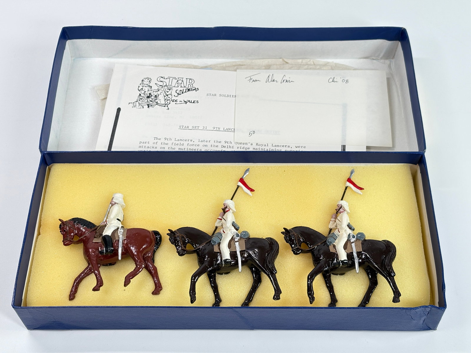 STAR SOLDIERS NO. 31 9TH LANCERS: SET REMAINS IN VERY GOOD CONDITION WITH BOX.