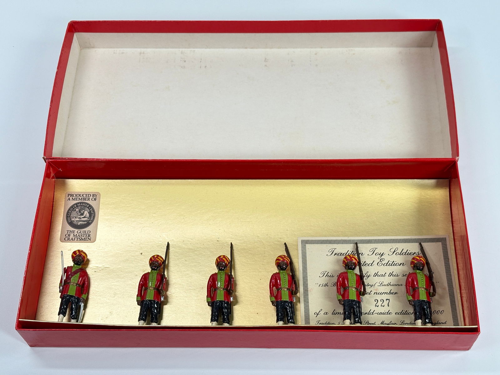 TRADITION SOLDIERS NO. 8 15TH BENGAL INFANTRY: SET REMAINS IN VERY GOOD CONDITION WITH BOX.