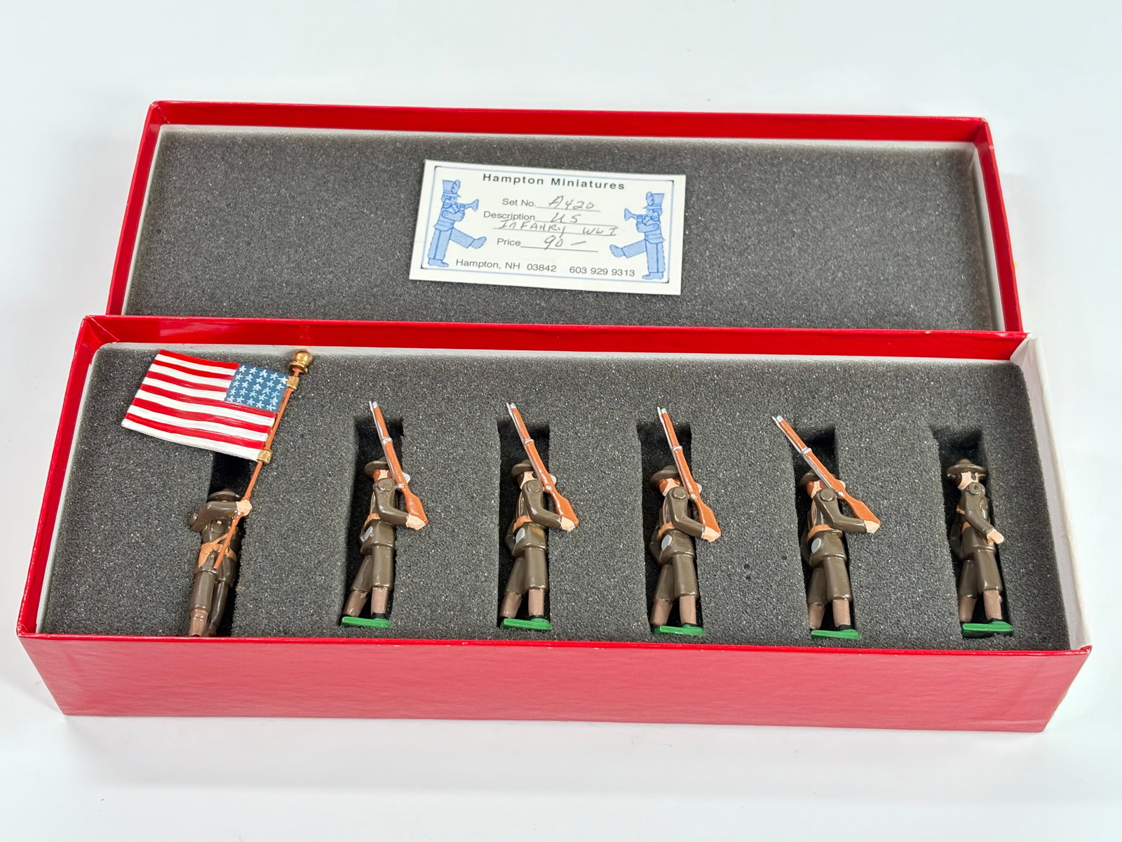 HAMPTON MINIATURES US WWI INFANTRY SET (1 of 4)