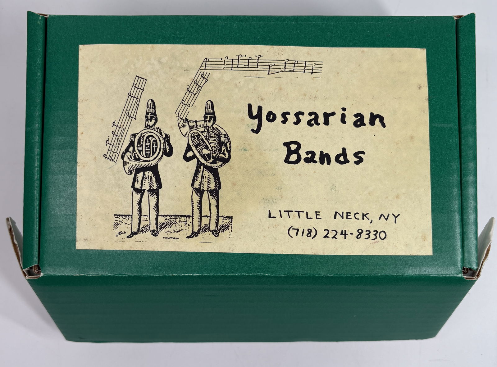 1ST MARINE REGT. YOSSARIAN BAND SET: ALL REMAIN IN VERY GOOD CONDITION, SHOWING MINIMAL WEAR. BOXES REMAIN IN GOOD CONDITION, SHOWING SOME STORAGE WEAR.