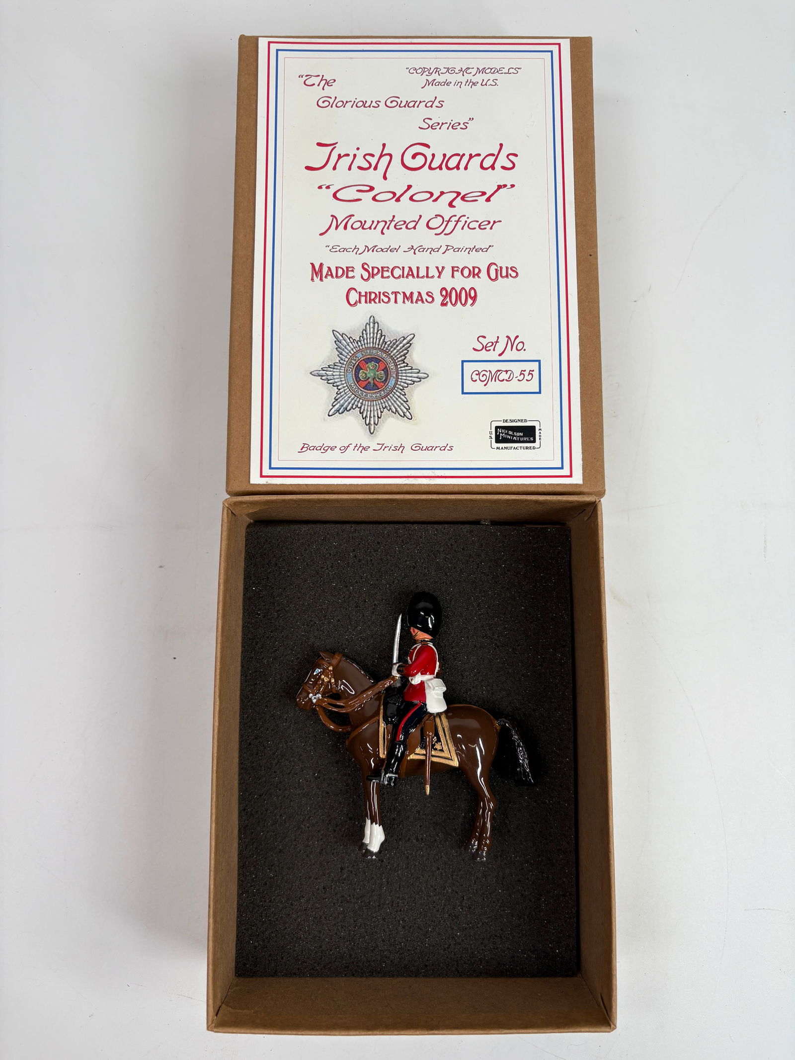 NICKOLSON MINIATURES IRISH GUARDS COLONEL MOUNTED OFFICER (1 of 2)