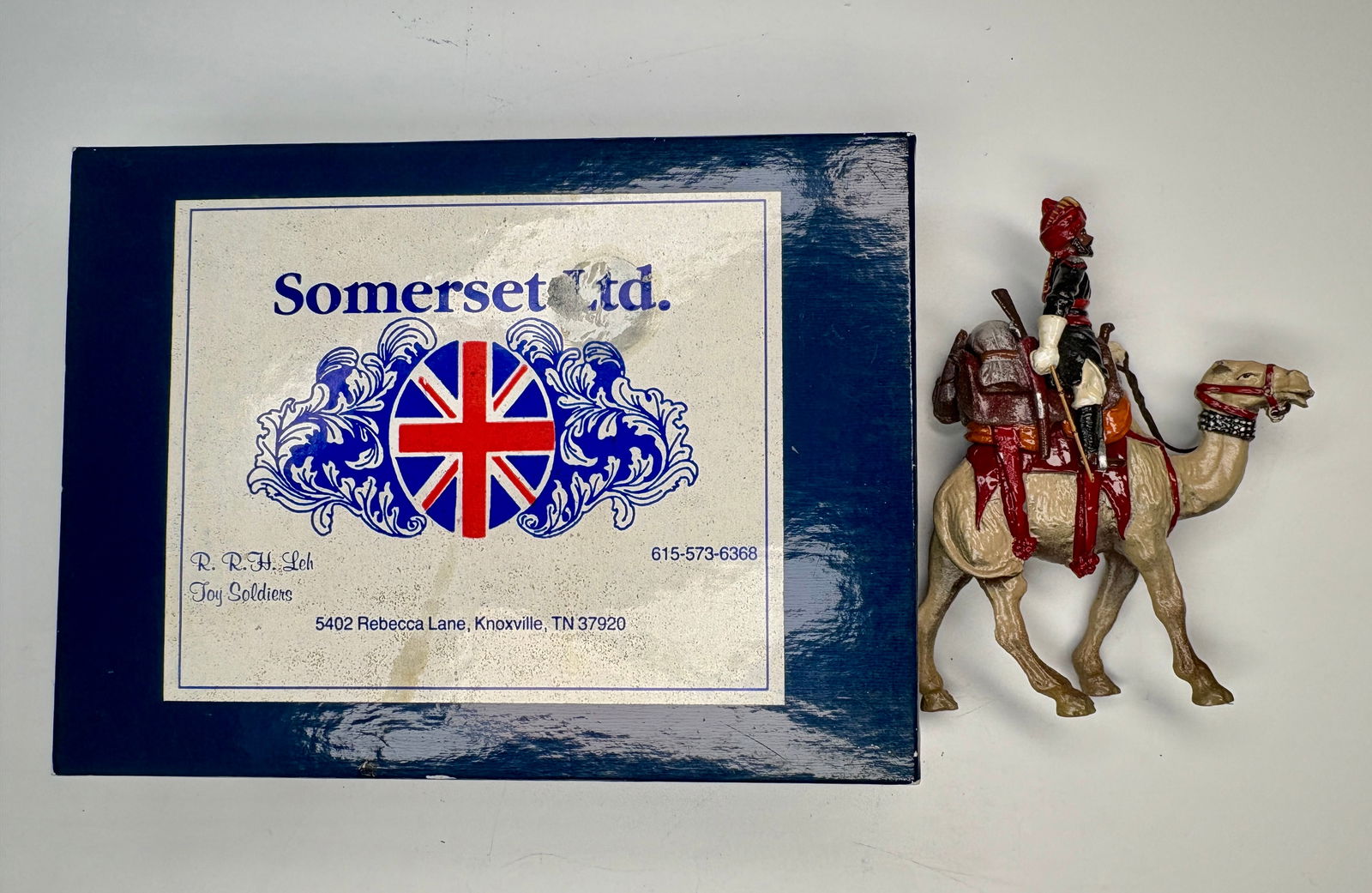 25TH PUNJAB CAMEL CORPS DESERT TRIP: REMAINS IN VERY GOOD CONDITION, SHOWING MINIMAL WEAR. BOXES REMAIN IN GOOD CONDITION, SHOWING SOME STORAGE WEAR.