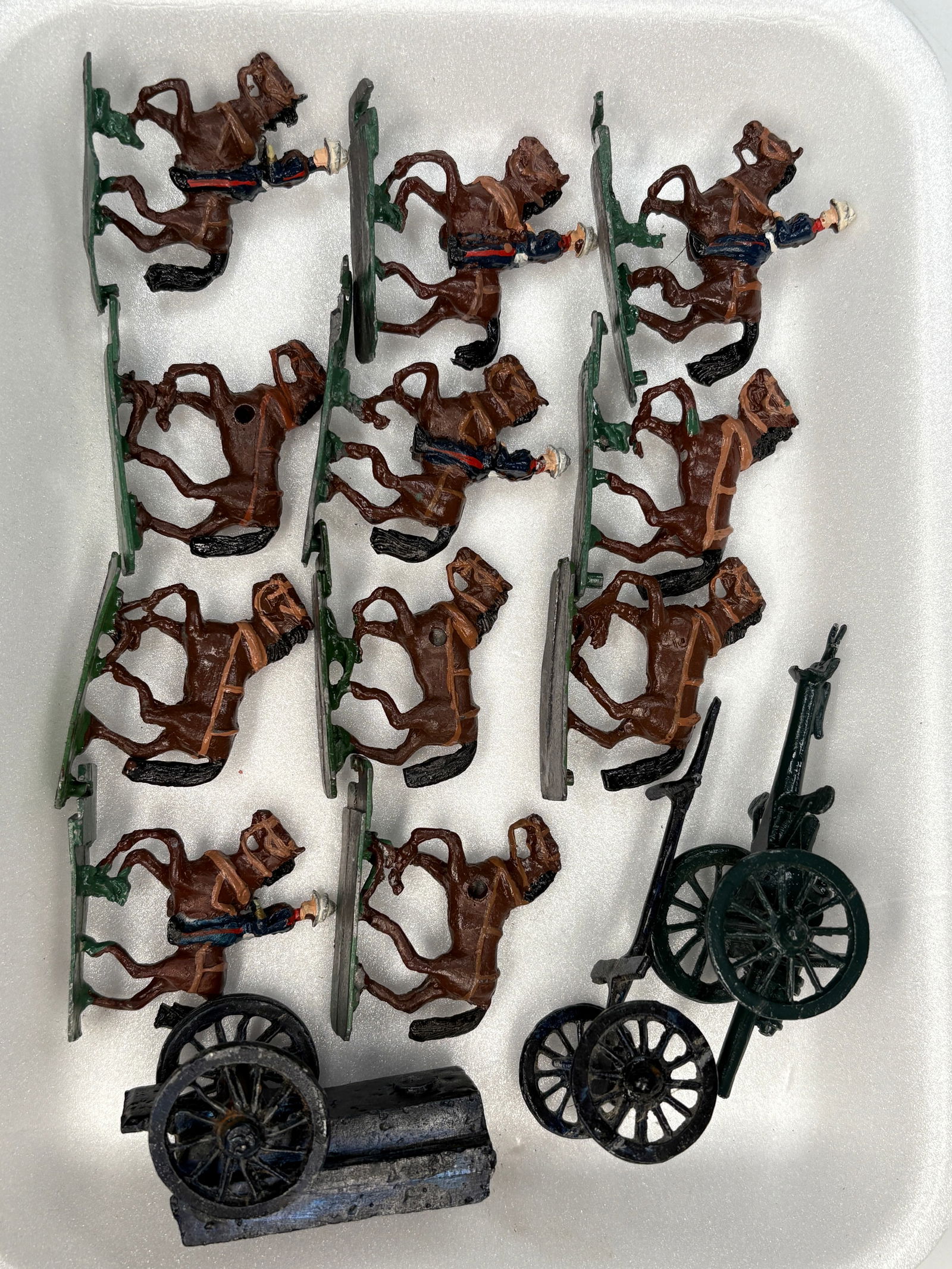 HAND PAINTED LEAD HORSE WAGON TEAM (1 of 5)
