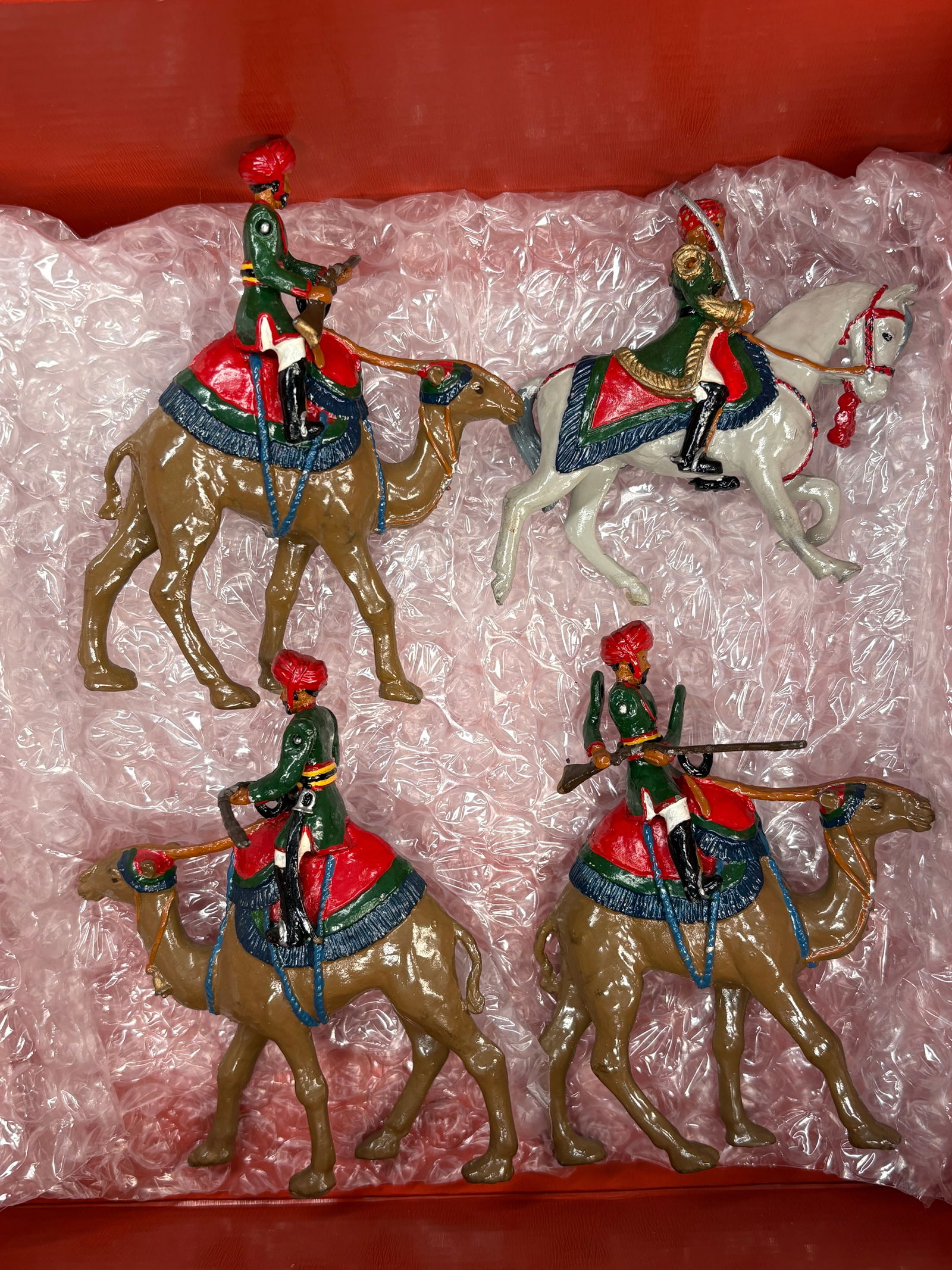 CAMEL GUNNERS OF THE NIZAMS CAVALRY 1848: ALL REMAIN IN VERY GOOD CONDITION, SHOWING MINIMAL WEAR. BOXES REMAIN IN GOOD CONDITION, SHOWING SOME STORAGE WEAR.