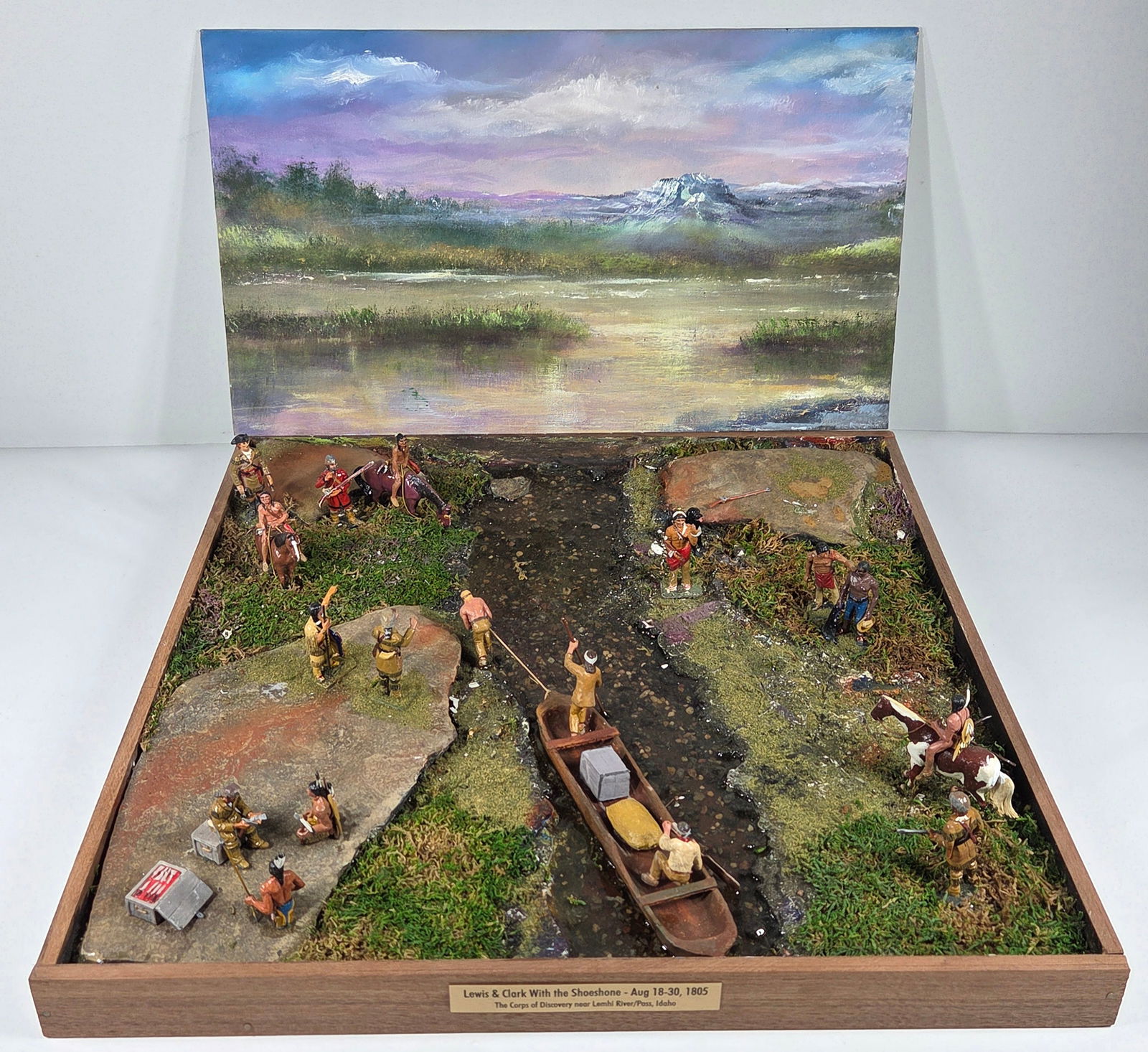 MINIMEN LEWIS & CLARK W/ SHOSHONE 1805 DISPLAY (1 of 8)