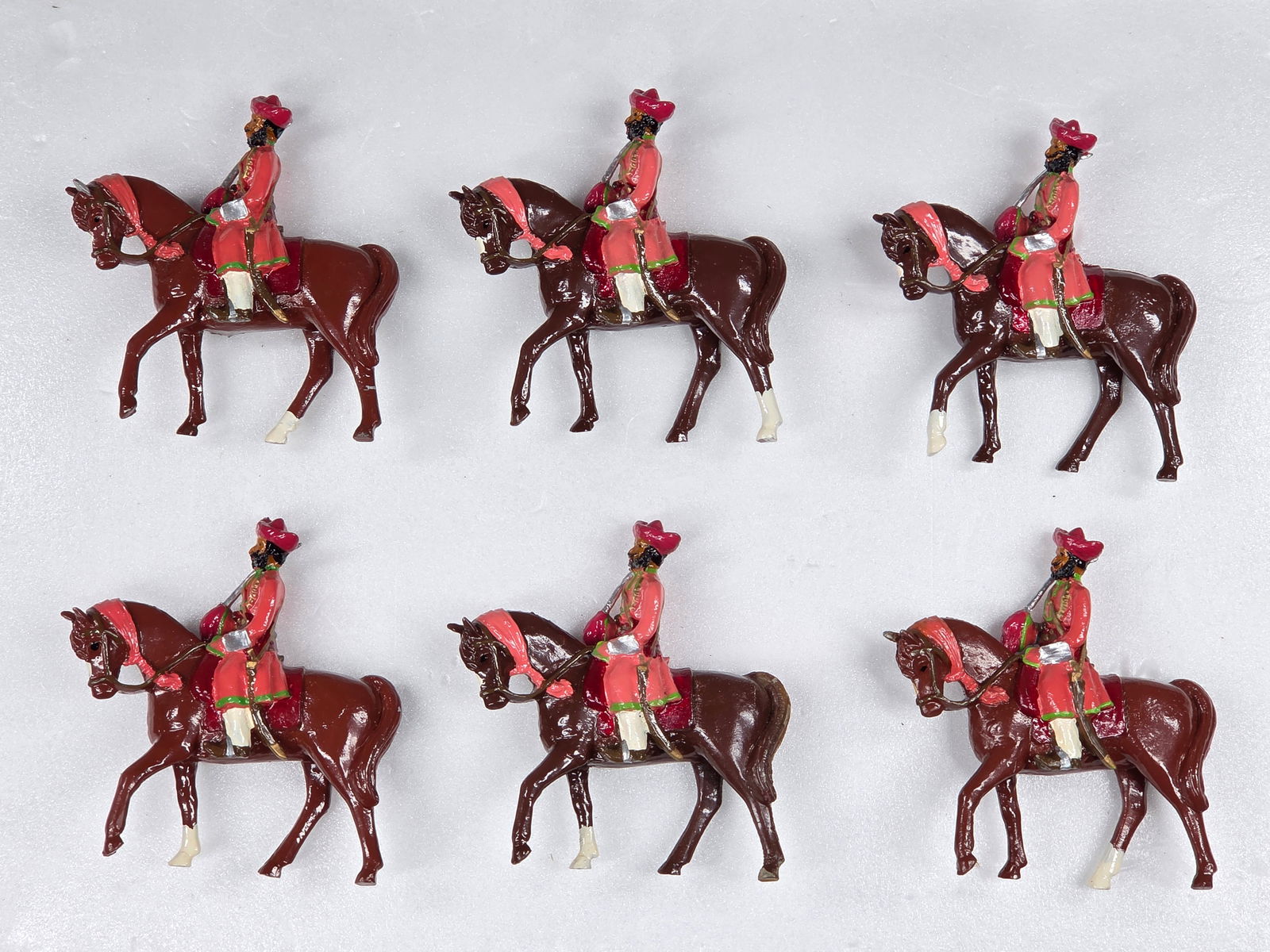 SET OF 6 MARLBOROUGH MOUNTED SOLDIERS (1 of 6)
