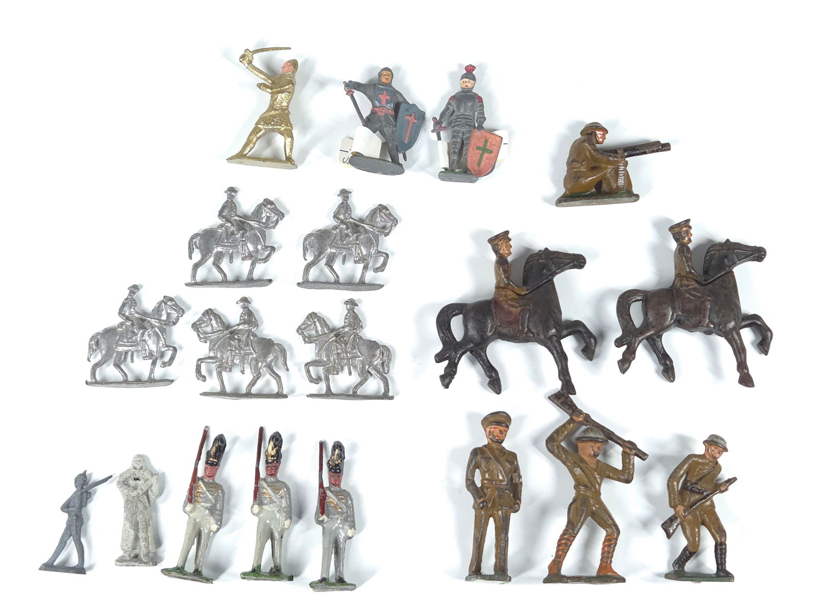 DIMESTORE, BARCLAY, MANOIL, FLAT METAL SOLDIERS (1 of 16)