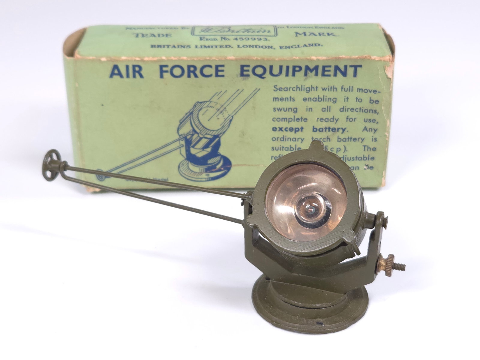 BRITAIN NO. 1640 AIR FORCE SEARCHLIGHT W/ BOX (1 of 5)