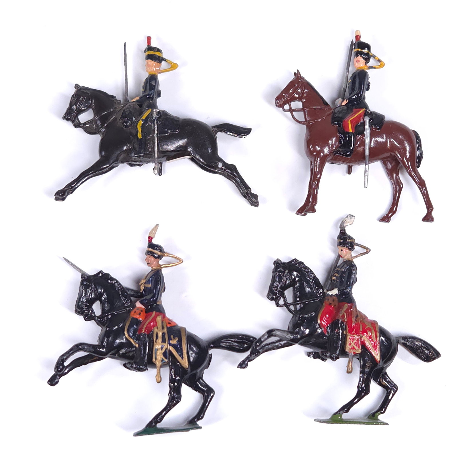 SET OF 4 BRITAIN 11TH HUSSAR MOUNTED (1 of 5)