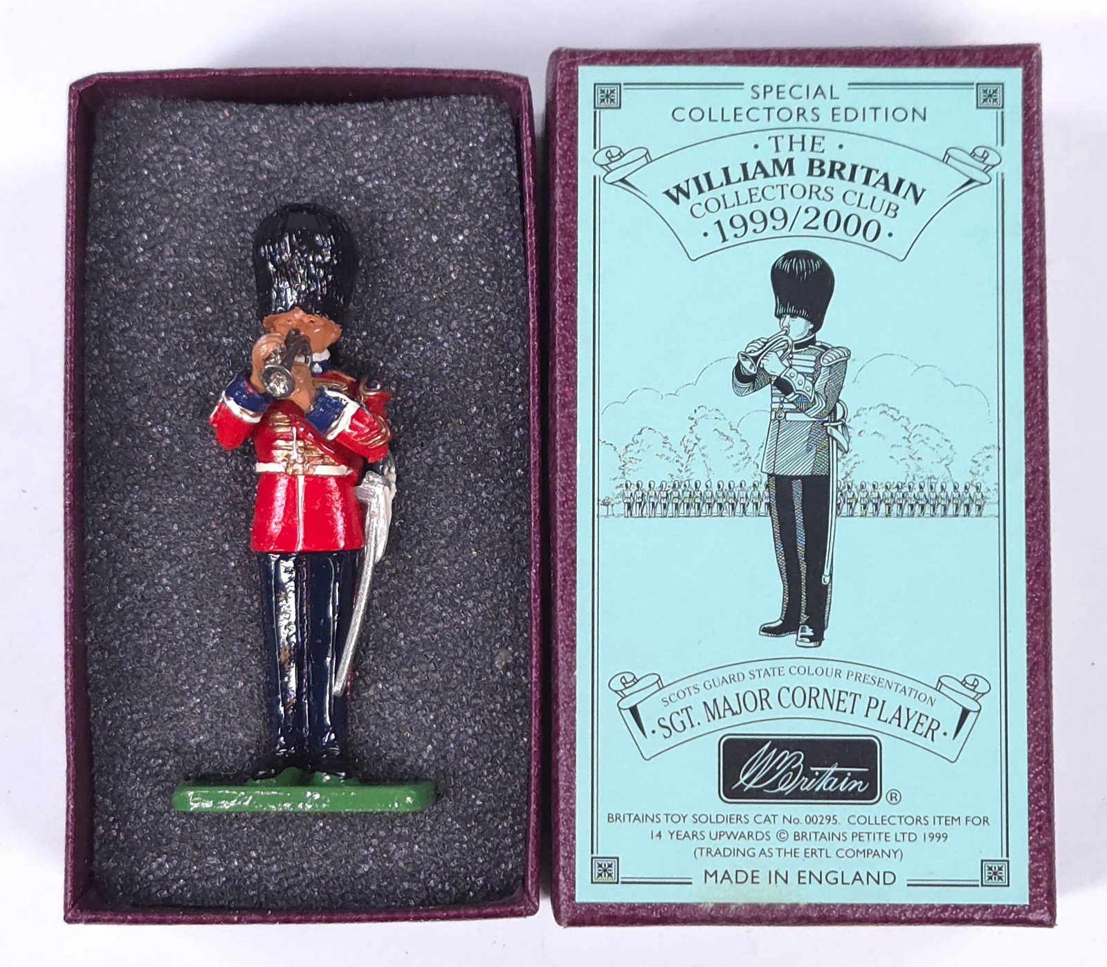W. BRITAIN CC 1999/2000 SGT. MAJOR CORNET PLAYER (1 of 4)