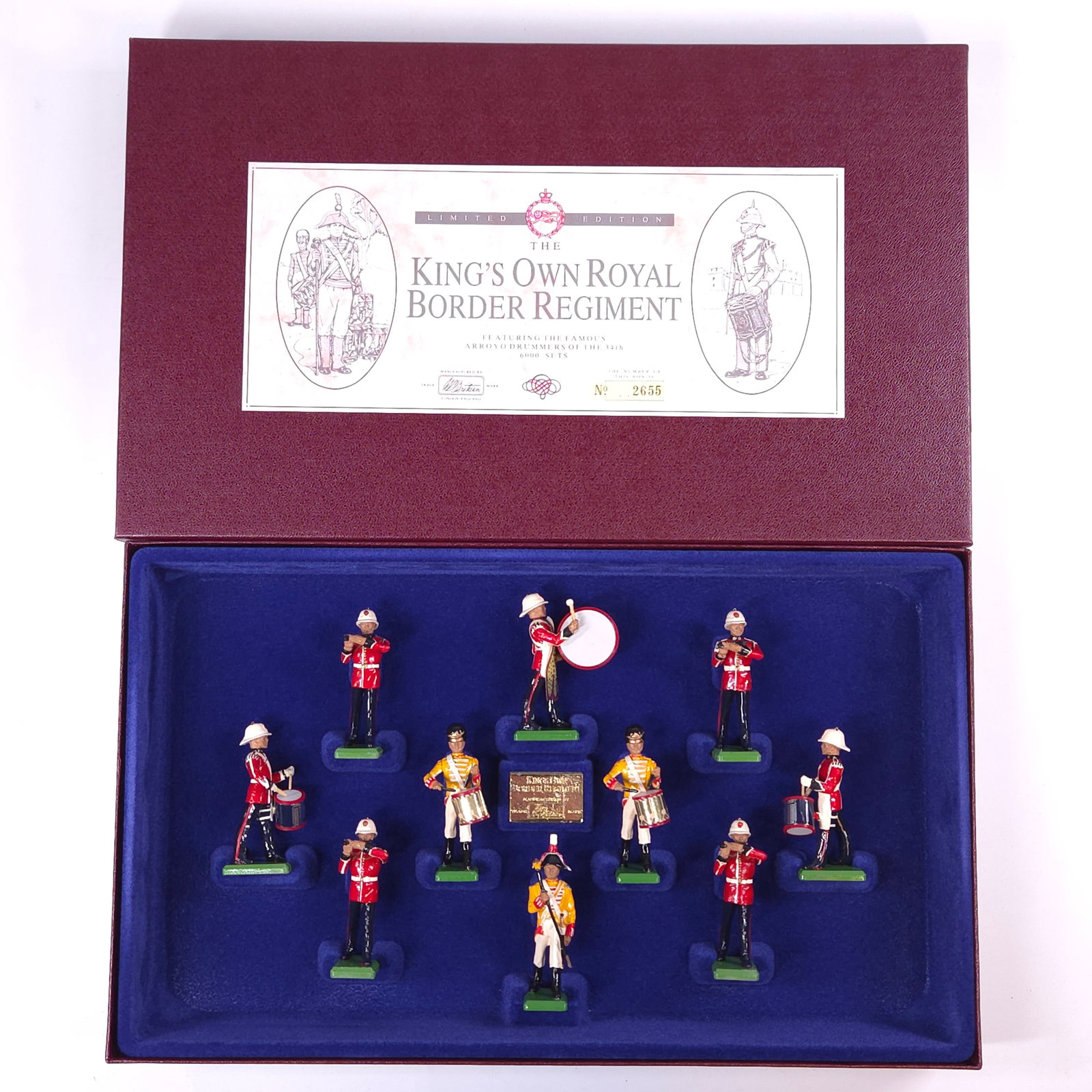 W. BRITAIN 5292 THE KING'S OWN ROYAL BORDER REGIMENT: REMAINS IN EXCELLENT CONDITION WITH BOX.
