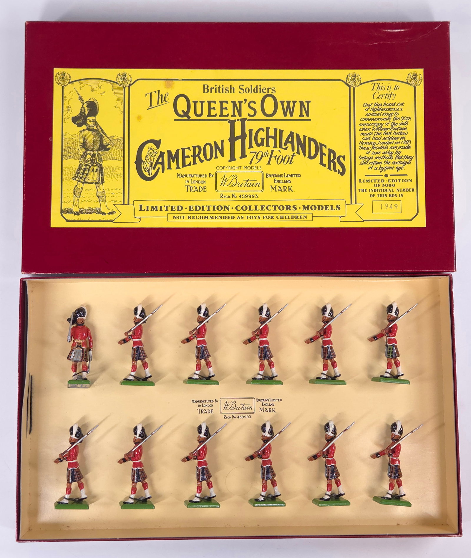 W. BRITAIN 5183 CAMERON HIGHLANDERS 79TH FOOT (1 of 5)