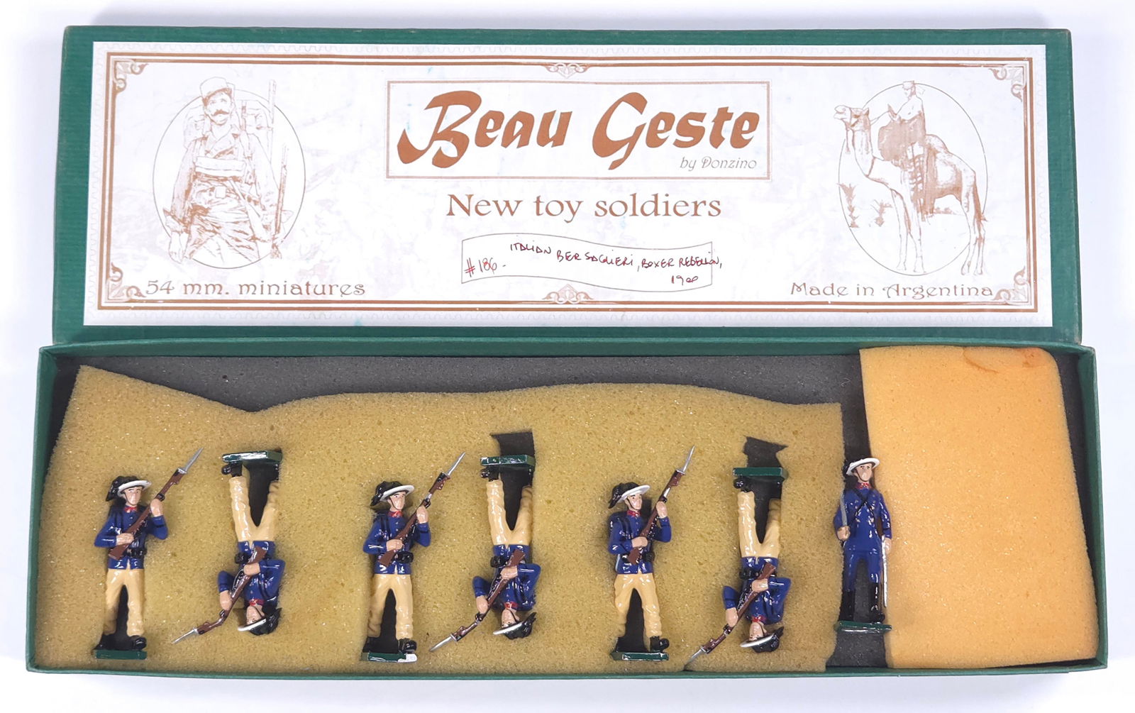 BEAU GESTE TOY SOLDIERS #186 ITALIAN BOXER REBELLION 1900: REMAINS IN EXCELLENT CONDITION