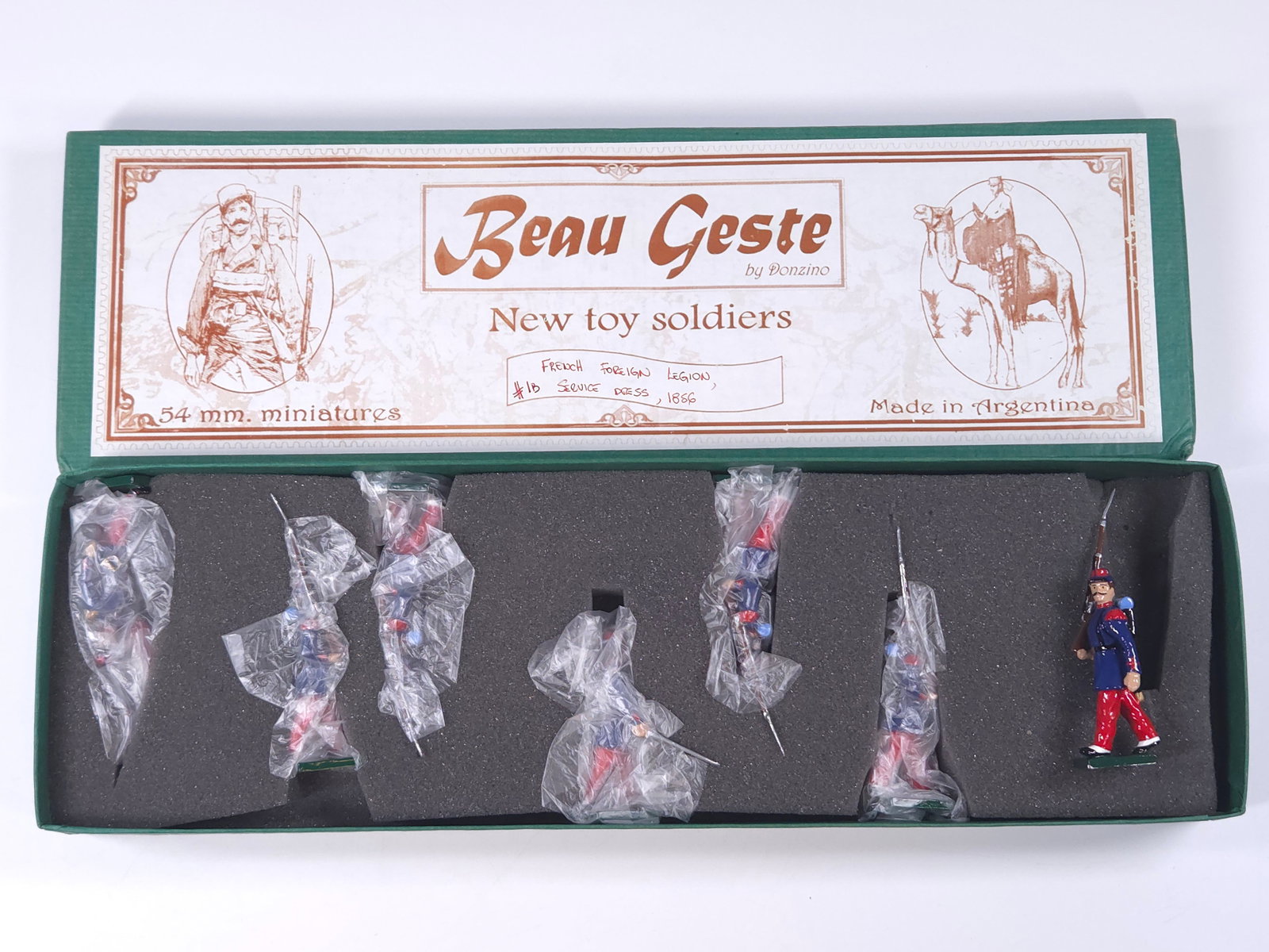 BEAU GESTE TOY SOLDIERS #1B FRENCH FOEIGN LEGION SERVICE DRESS 1856: REMAINS IN EXCELLENT CONDITION