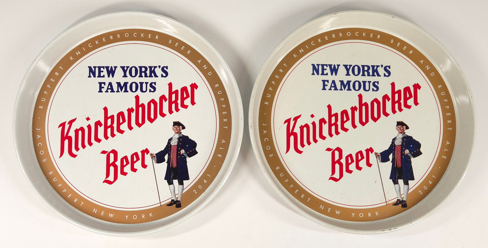 2) J. RUPPERT KNICKERBOCKER BEER TRAY (1 of 5)