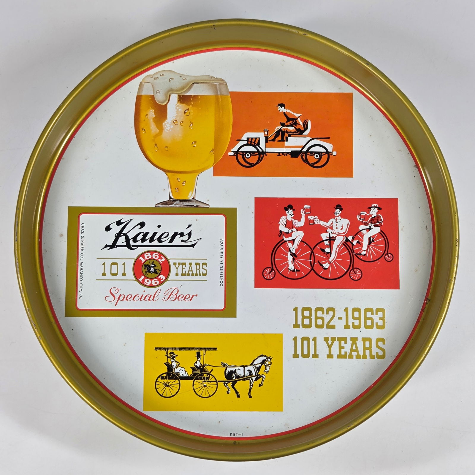 KAIER'S SPECIAL BEER 101 YEARS ADVERTISING TRAY (1 of 3)