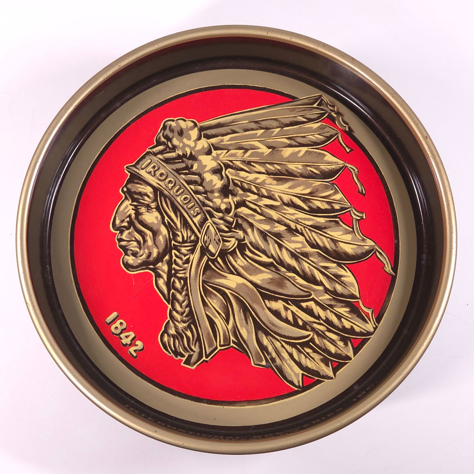 INTERNATIONAL BREWERIES IROQUOIS BEER TRAY (1 of 4)