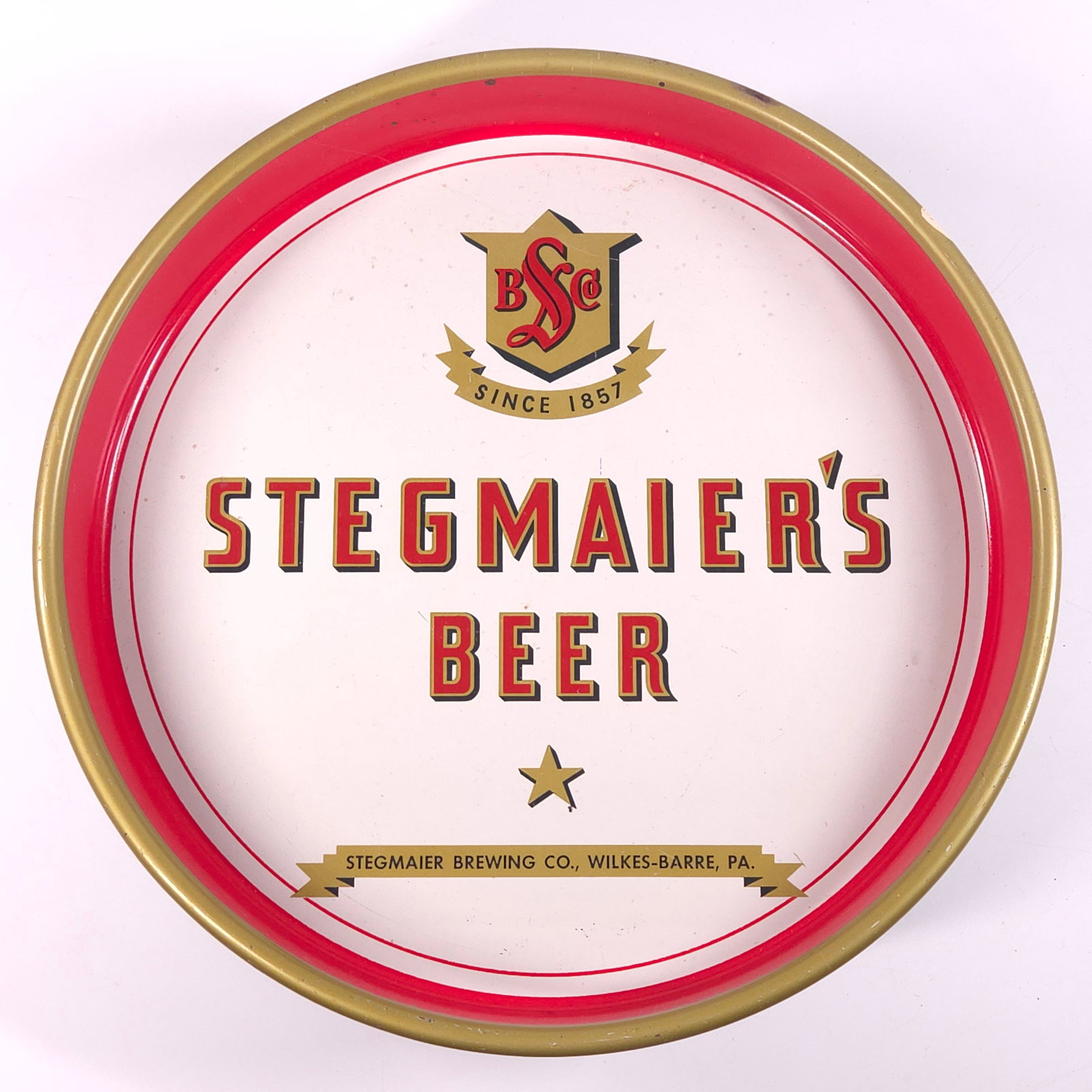 VINTAGE STEGMAIER BEER ADVERTISING TRAY (1 of 4)