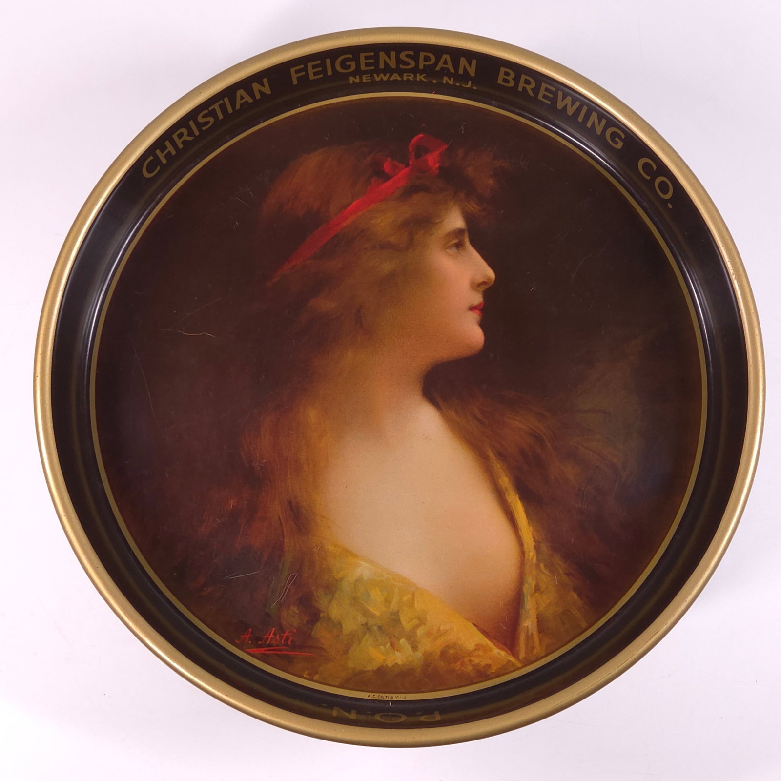 CHRISTIAN FEIGENSPAN BREWING CO. PORTRAIT TRAY (1 of 4)