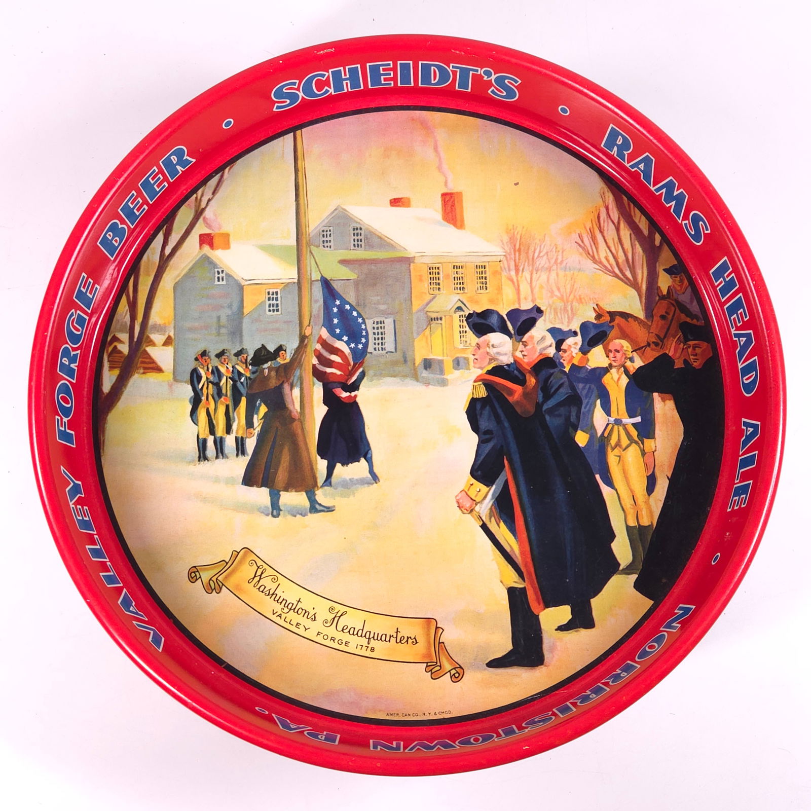 SCHEIDT'S RAMS HEAD ALE NORRISTOWN PA TRAY (1 of 4)