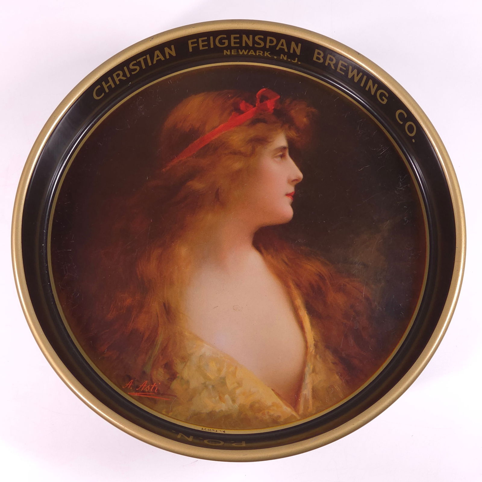 CHRISTIAN FEIGENSPAN BREWING CO. PORTRAIT TRAY (1 of 4)