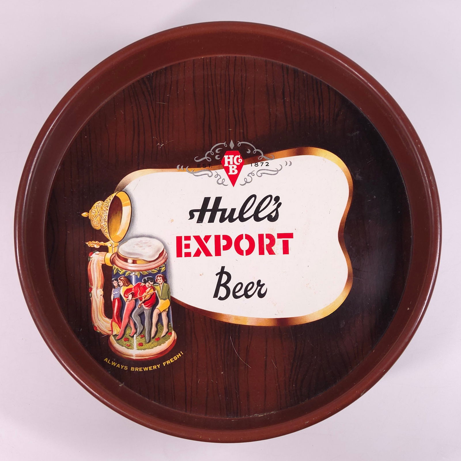VINTAGE HULL'S EXPORT BEER ADVERTISING TRAY (1 of 4)