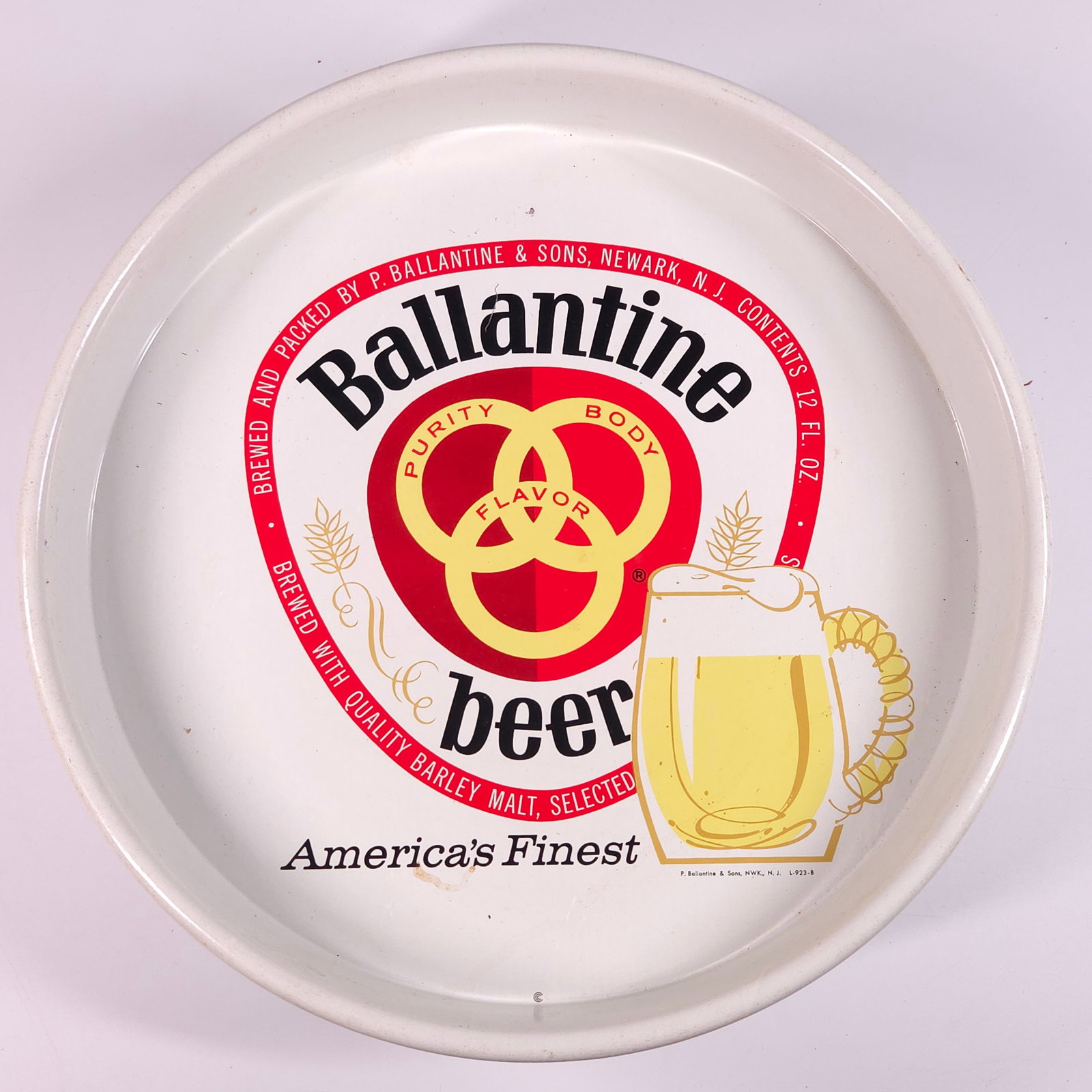 VINTAGE BALLANTINE AMERICA'S FINEST BEER TRAY (1 of 5)
