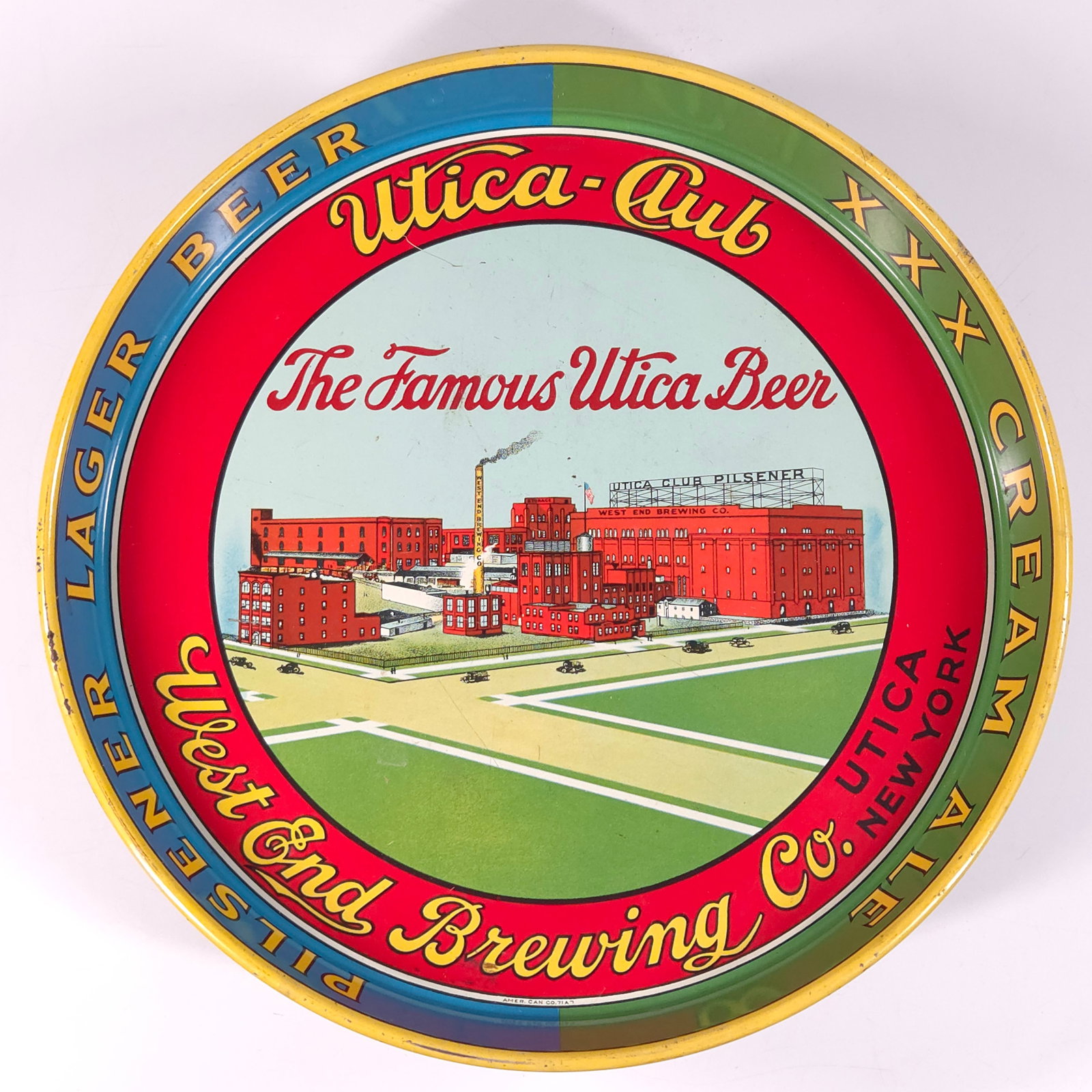 UTICA CLUB FAMOUS UTICA BEER FACTORY ADVERTISING TRAY (1 of 4)