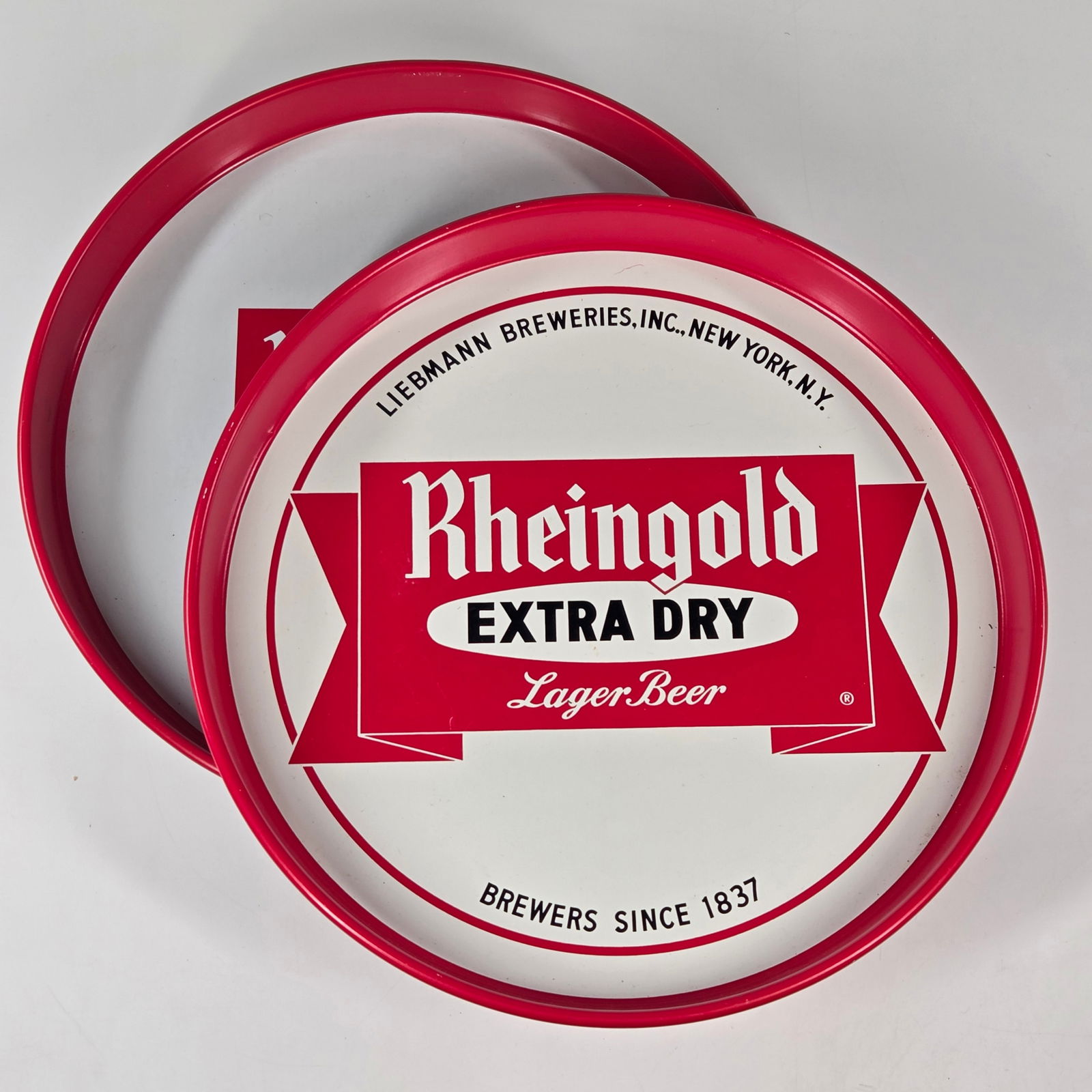 2) RHEINGOLD EXTRA DRY BEER TRAYS (1 of 3)