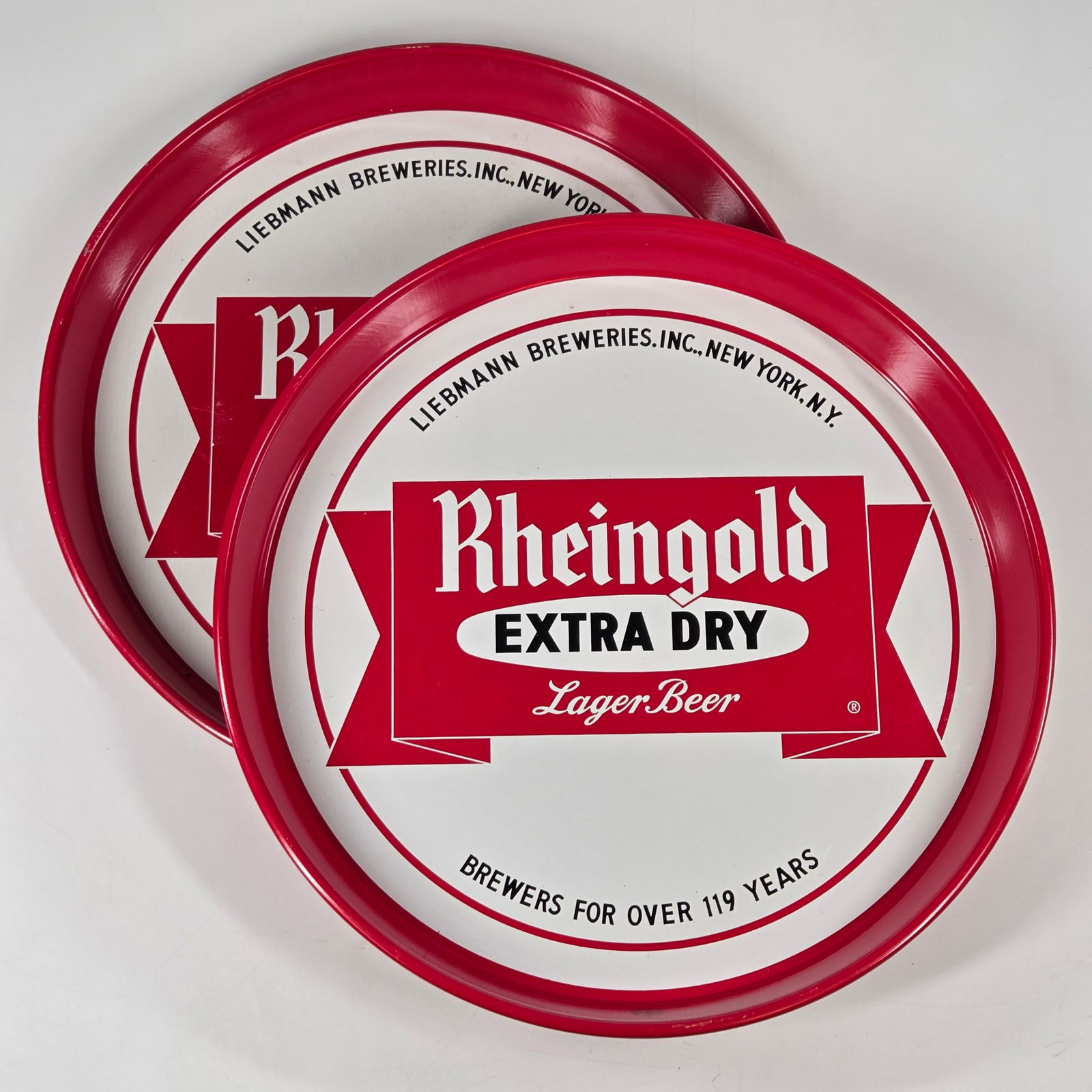 2) RHEINGOLD EXTRA DRY ADVERTISING TRAYS (1 of 3)