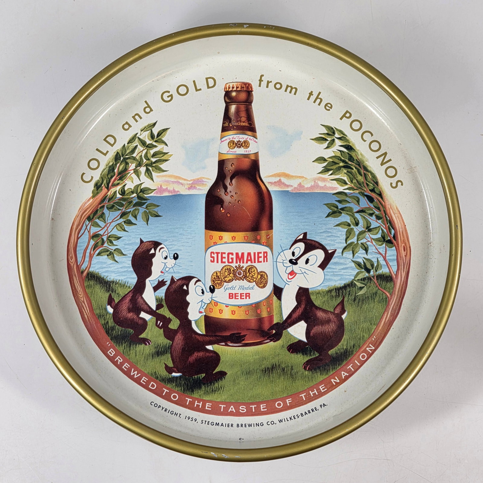1959 STEGMAIER ADVERTISING BEER TRAY (1 of 3)