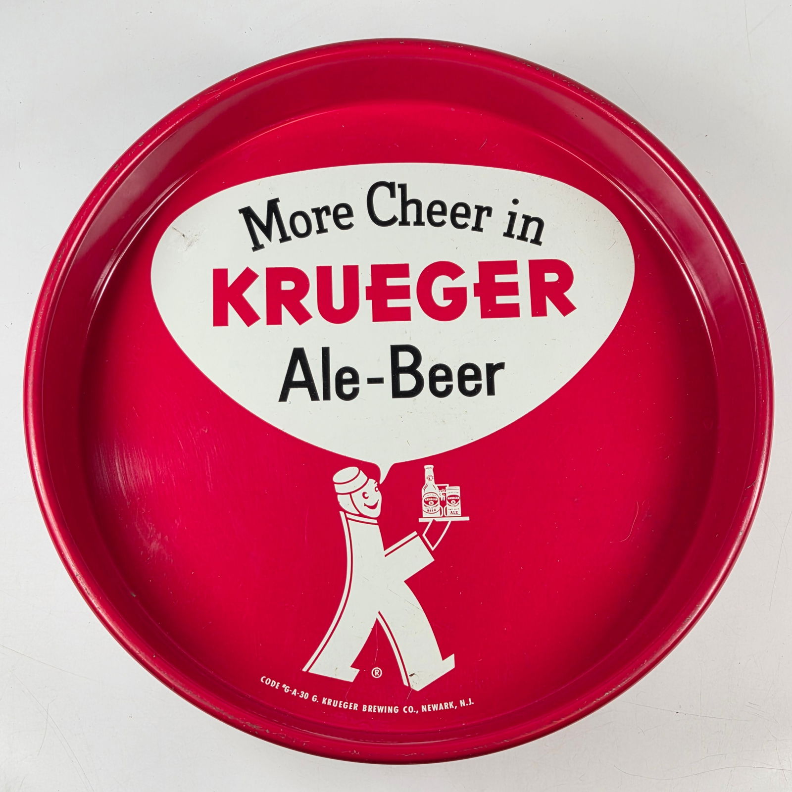 MORE CHEER IN KRUGER ALE BEER TRAY: REMAINS IN GOOD CONDITION, SHOWING SOME TYPICAL WEAR.