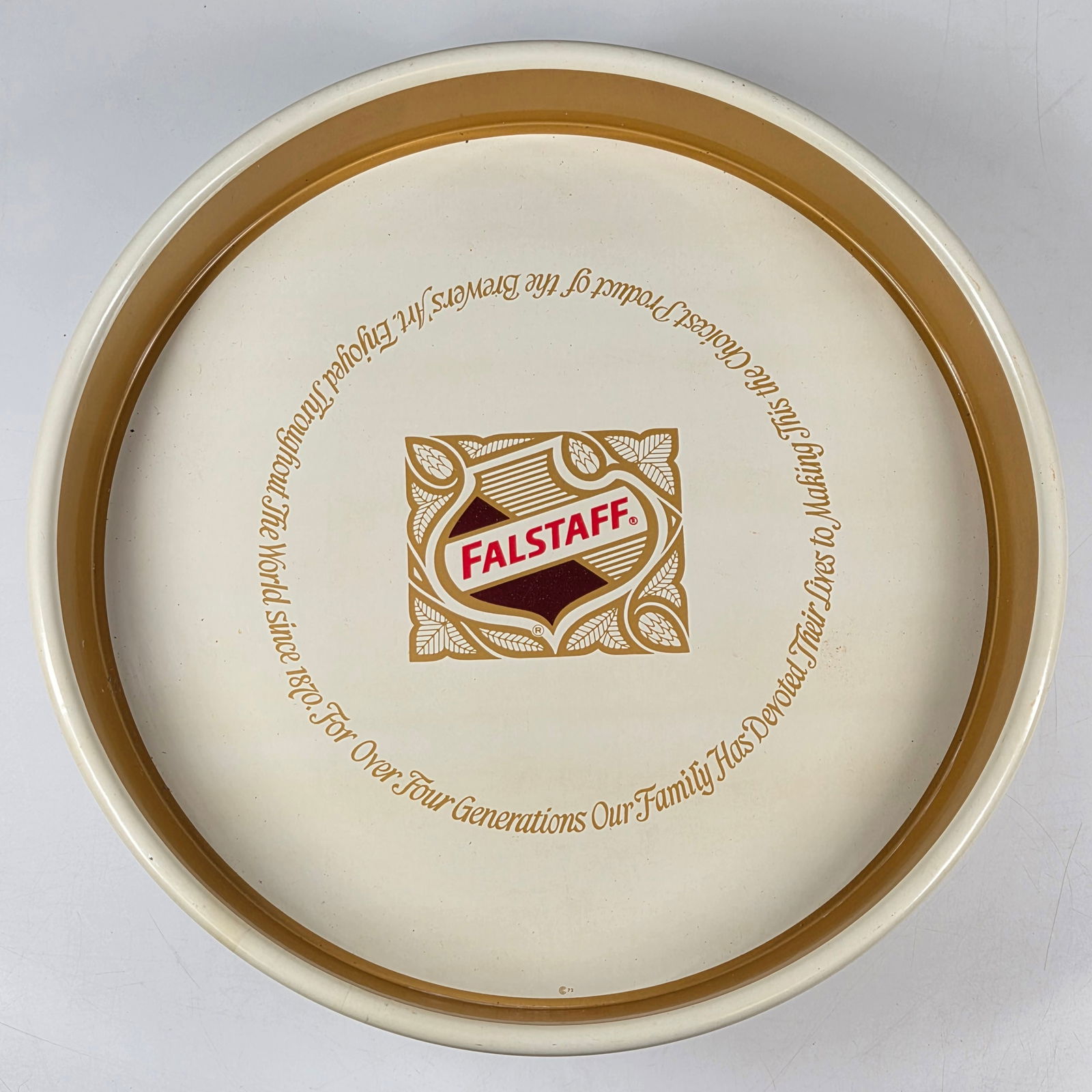 VINTAGE FALSTAFF ADVERTISING BEER TRAY (1 of 3)