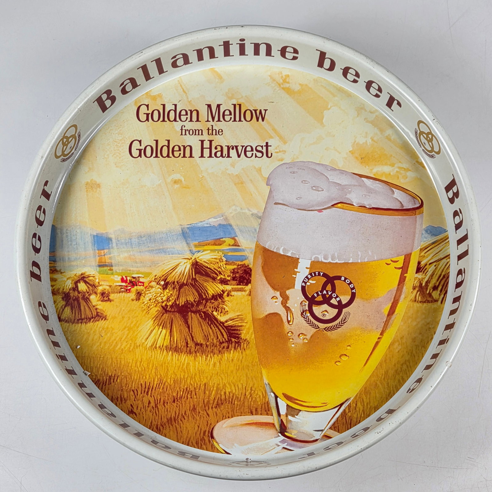 BALLANTINE BEER ADVERTISING BEER TRAY (1 of 4)