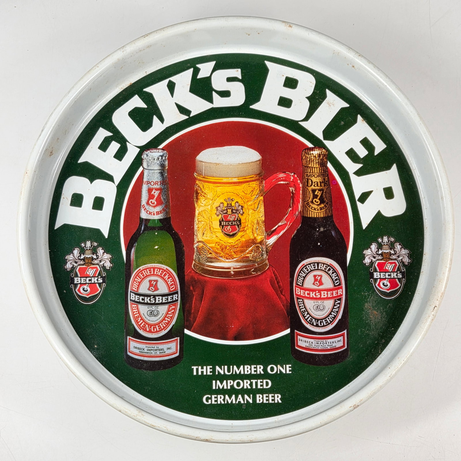 VINTAGE BECK'S BIER ADVERTISING TRAY (1 of 5)