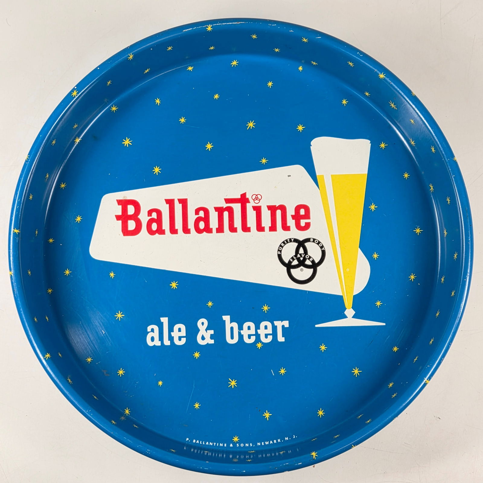 VINTAGE BALLANTINE ALE & BEER TRAY (1 of 4)