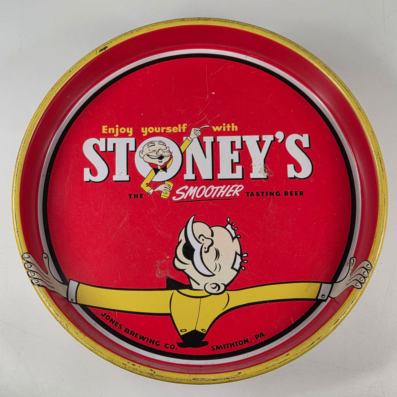 JONES BREWING CO. STONEY'S ADV. BEER TRAY (1 of 5)