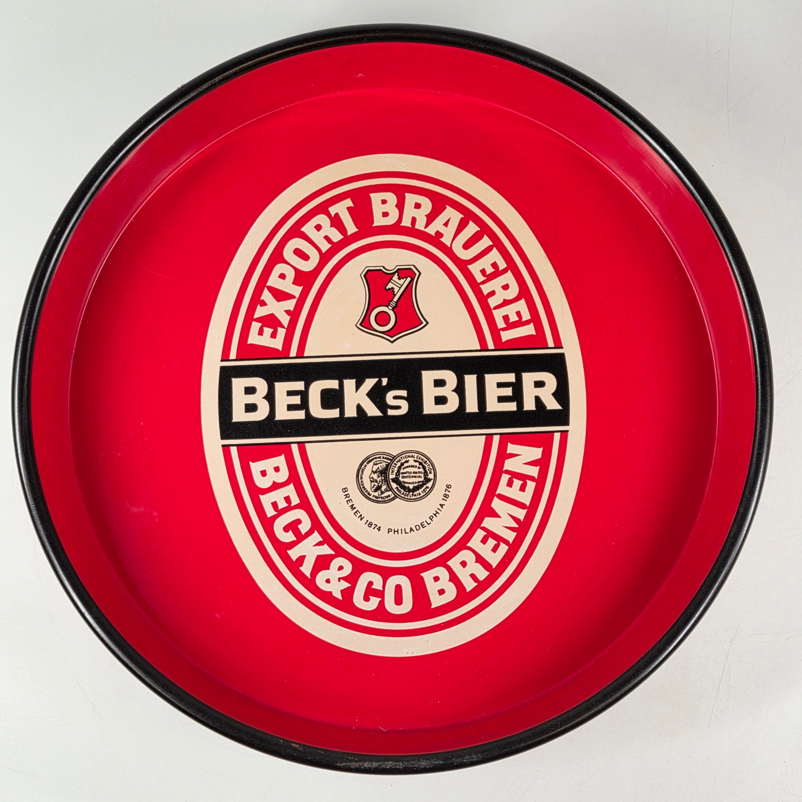 VINTAGE BECK'S BIER ADVERTISING TRAY (1 of 4)