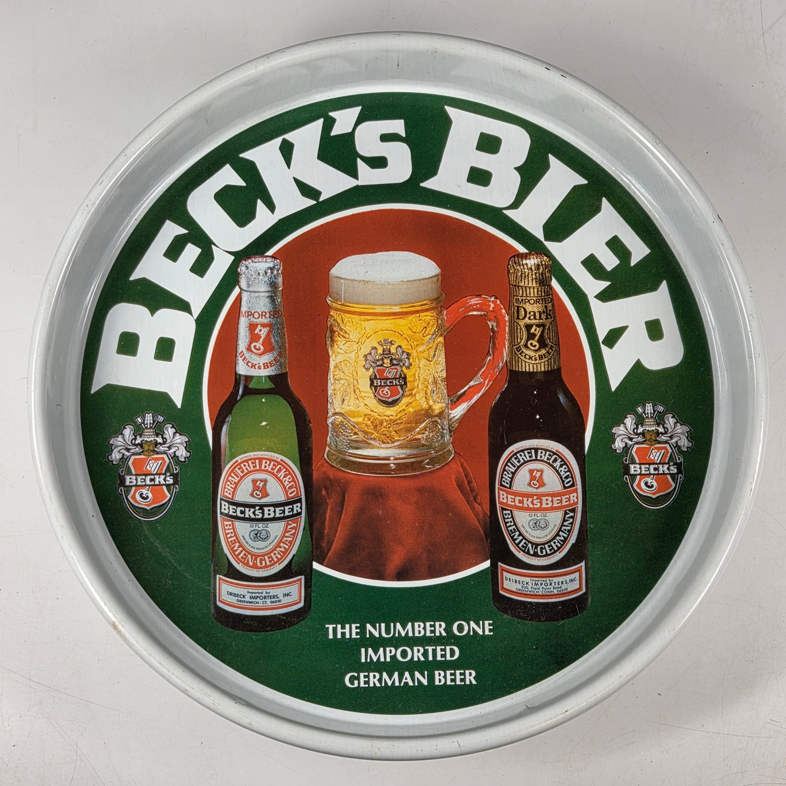 VINTAGE BECK'S BIER ADVERTISING TRAY (1 of 4)