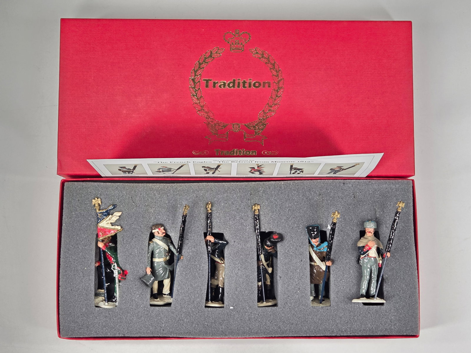 TRADITION: THE CHRISTMAS 2003 SET FRENCH EAGLES RETREAT FROM MOSCOW 1812 (1 of 5)